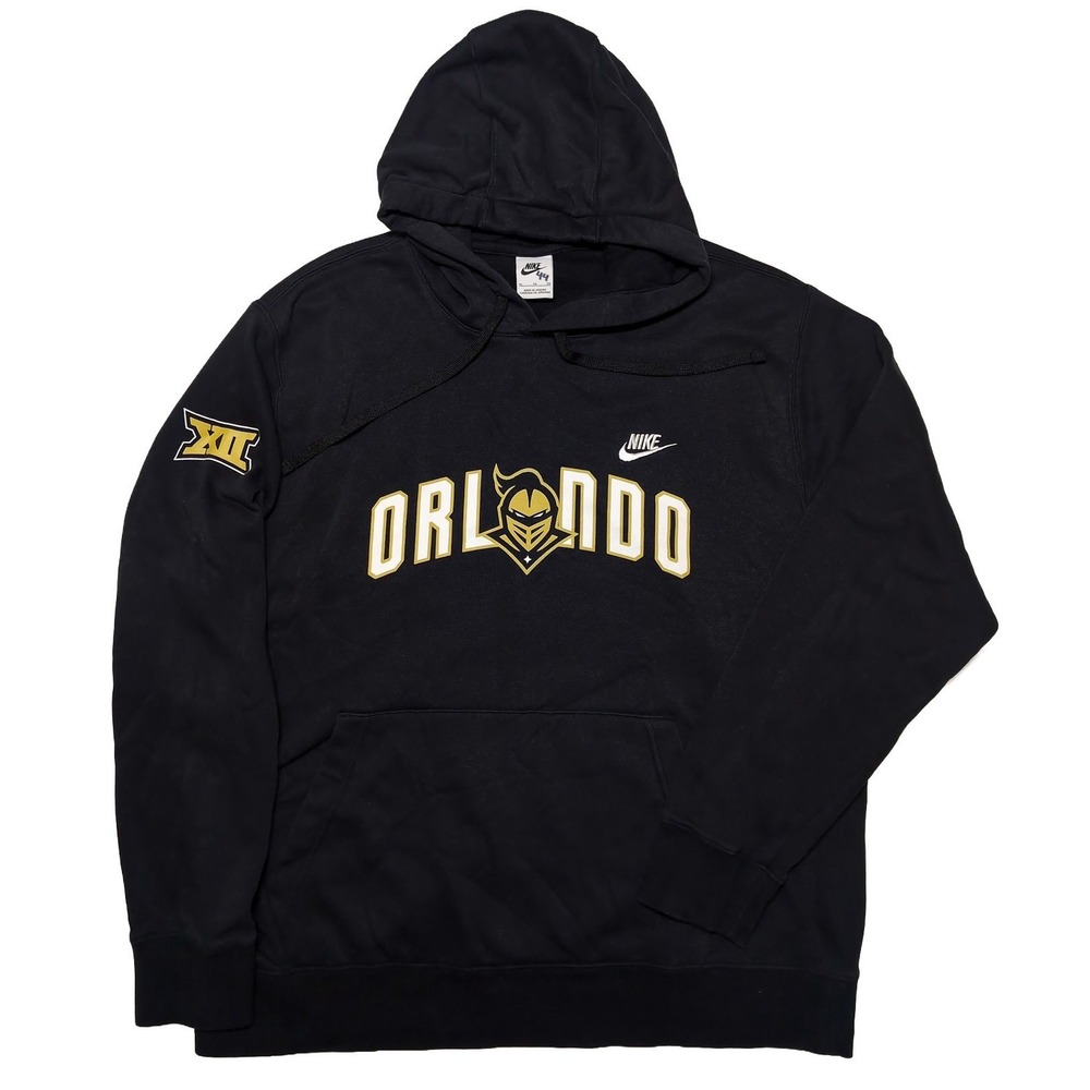 NIKE UCF Knights Orlando Hoodie Big 12 Black Men's XL
